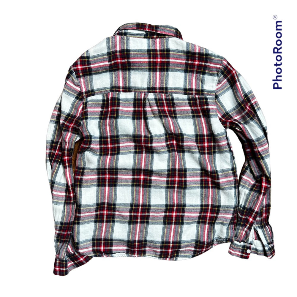Zara girls plaid button down shirt. - Picture 2 of 3